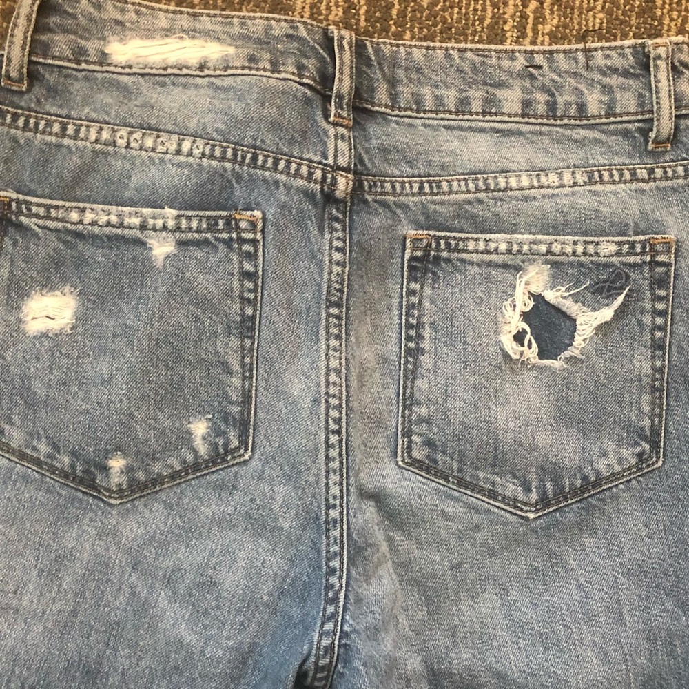 DL1961 Hi Rise Boyfriend Goldie Shredded Destroyed to Perfection Ankle Jeans 26 - Picture 7 of 7